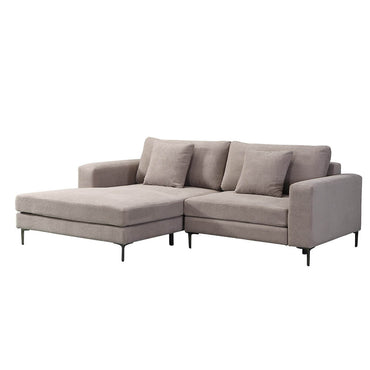 Home Deluxe Sofa BELLANO - 238 x 188 cm Cord Beige