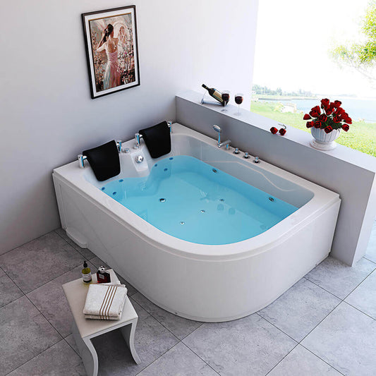 Home Deluxe Indoor Whirlpool für 2 Personen BLUE OCEAN XL - 180 x 120 cm Rechts