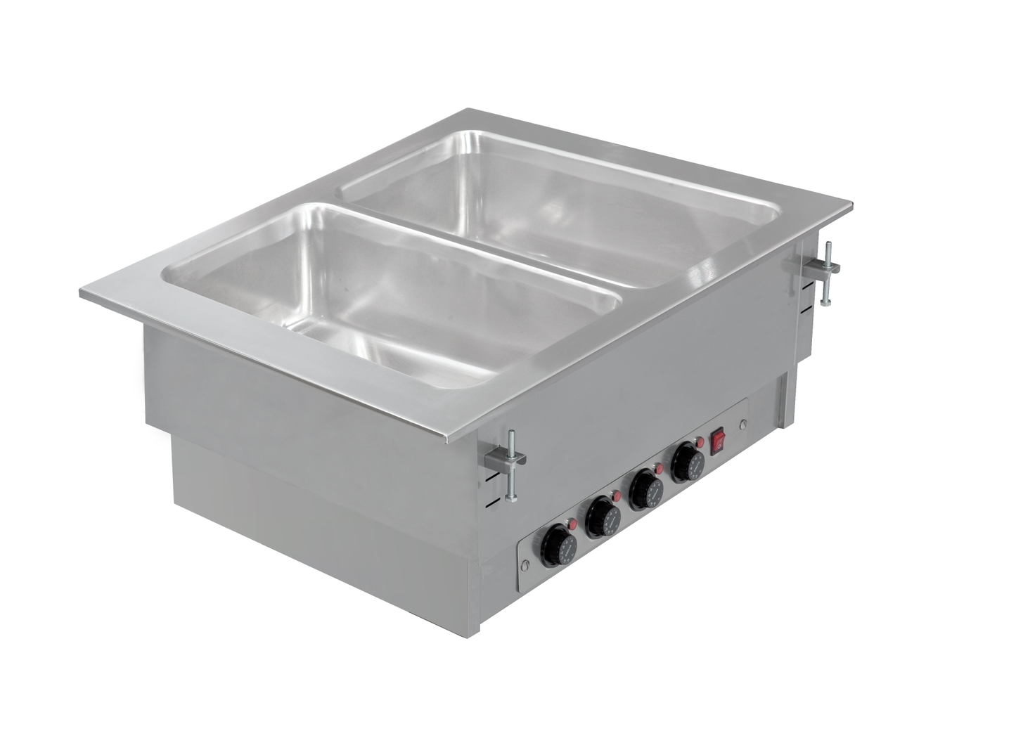 KBS Gastrotechnik Einbau Bain Marie 2x GN 1/1 mit getrennt regelbaren Becken