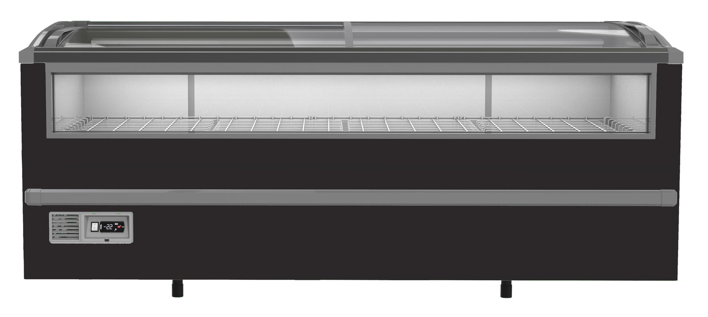 CombiSteel SUPERMARKT TIEFKÜHLTRUHE SCHWARZ 2125 MANUELLES AUFTAUEN