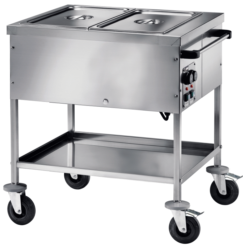 KBS Gastrotechnik Bainmarie Wagen, 2GN 1/1, seitliche Bedienung