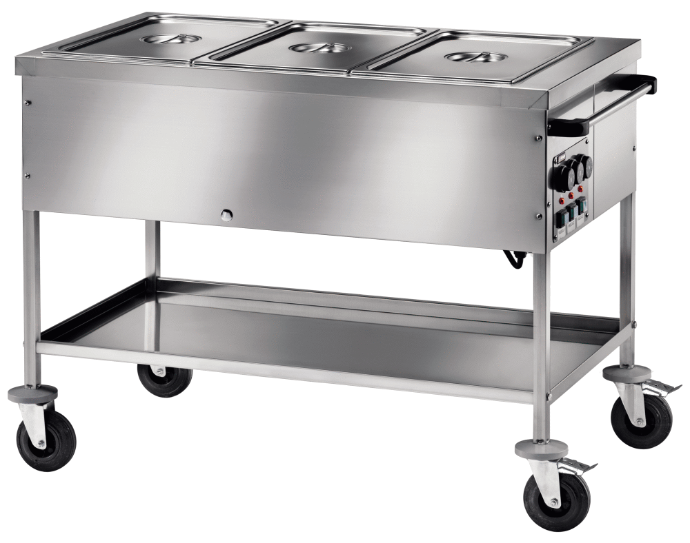 KBS Gastrotechnik Bainmarie Wagen, 3GN 1/1, seitliche Bedienung