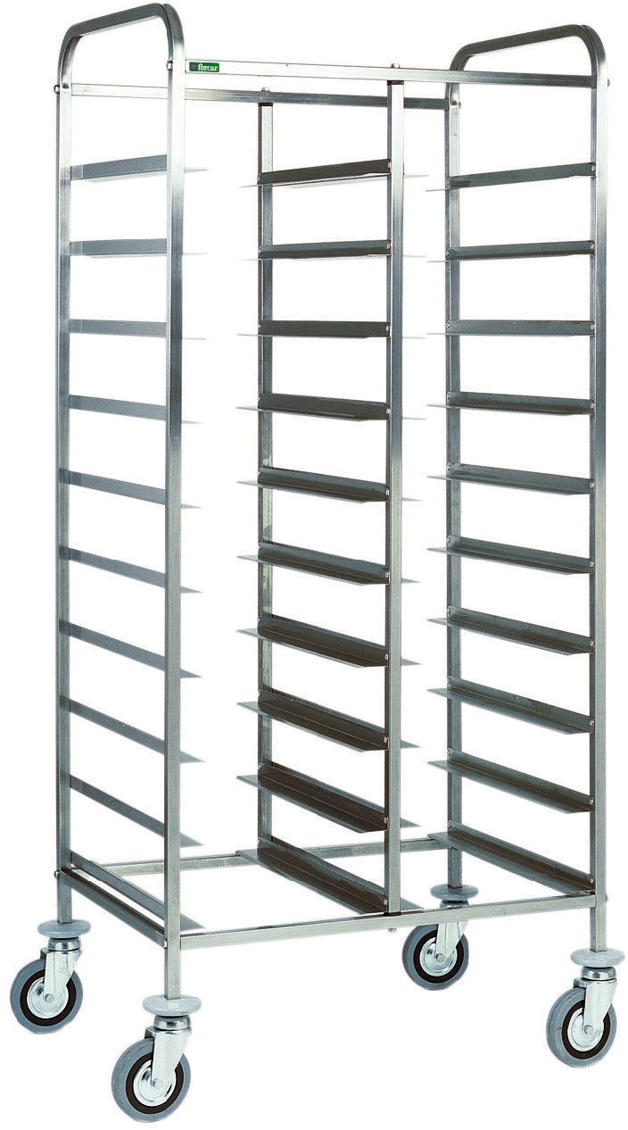 KBS Gastrotechnik Abräumwagen 740 für 20 Tabletts GN 1/1 ohne Seitenwand
