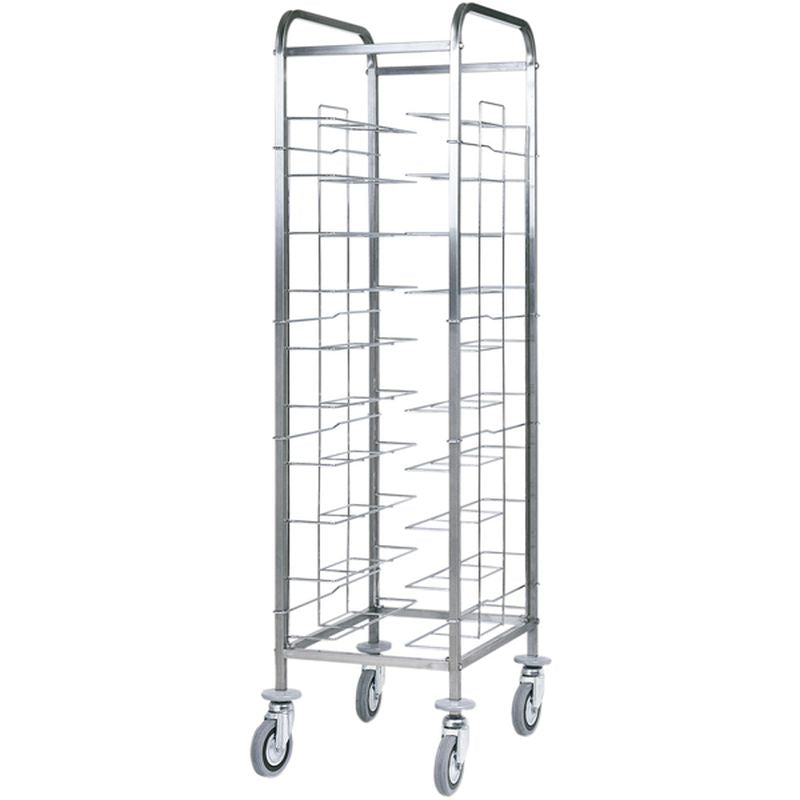 KBS Gastrotechnik Abräumwagen 520 für 10 Tabletts oder GN Tabletts ohne Seitenwand