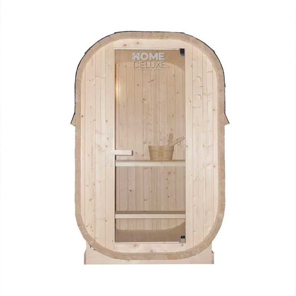 Home Deluxe Outdoor Sauna CUBE S - 194 x 120 cm für 2 Personen