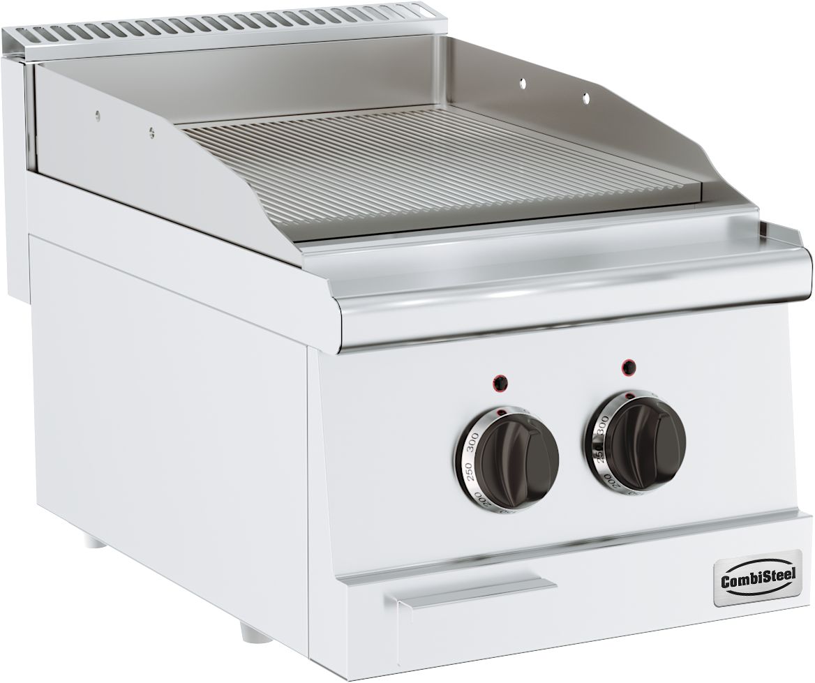 CombiSteel BASE 600 EL. GRILLPLATTE GERILLT