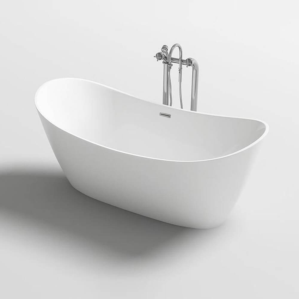 Home Deluxe Freistehende Badewanne OVALO 170 x 80 cm