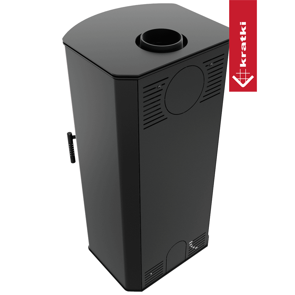 Kratki Kaminofen aus Stahl KRATKI TITAN Panorama Ø 150 11 kW