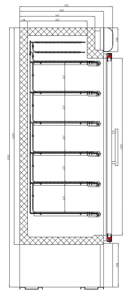 CombiSteel TIEFKÜHLSCHRANK 2 GLASTÜREN