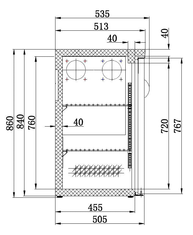 CombiSteel BARKÜHLER SCHWARZ 3 TÜREN