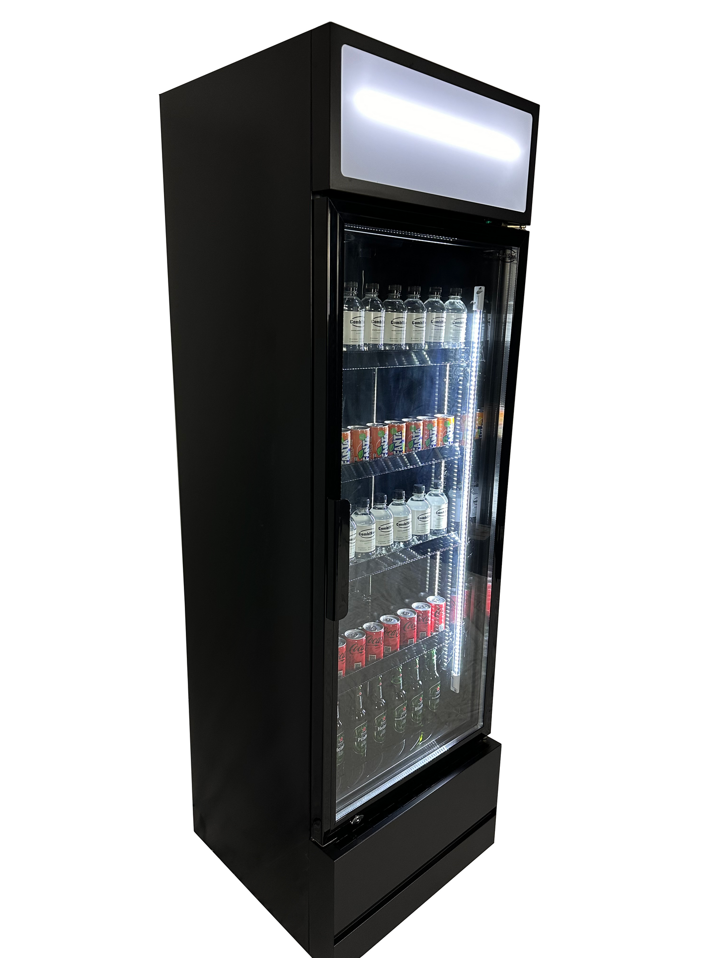 CombiSteel KÜHLSCHRANK GLASTÜR FCU-370 BL