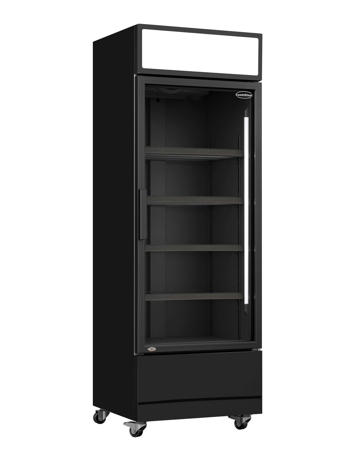 CombiSteel KÜHLSCHRANK GLASTÜR FCU-370 BL
