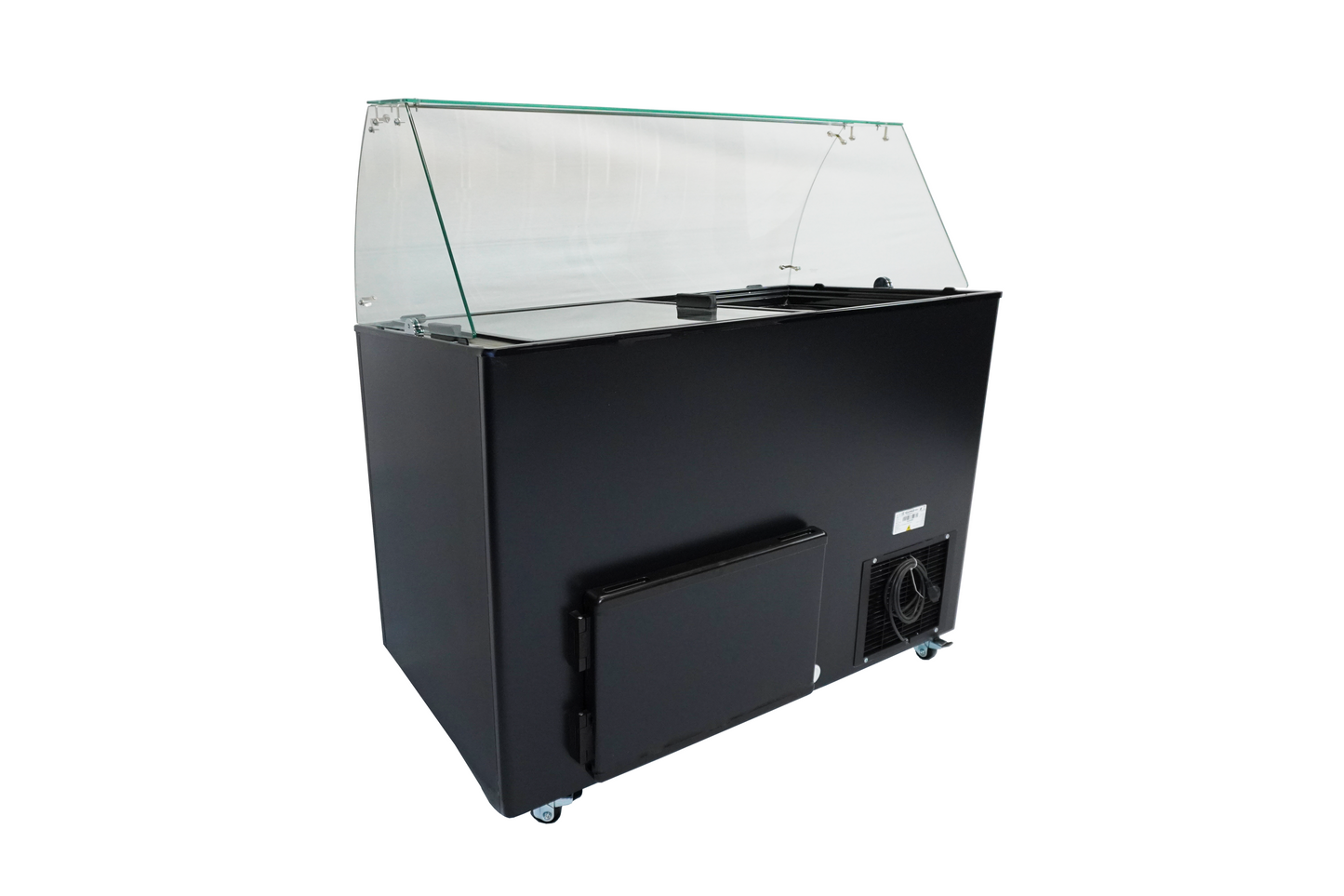CombiSteel SPEISEISVITRINE JAVA SCHWARZ 8x5 LTR