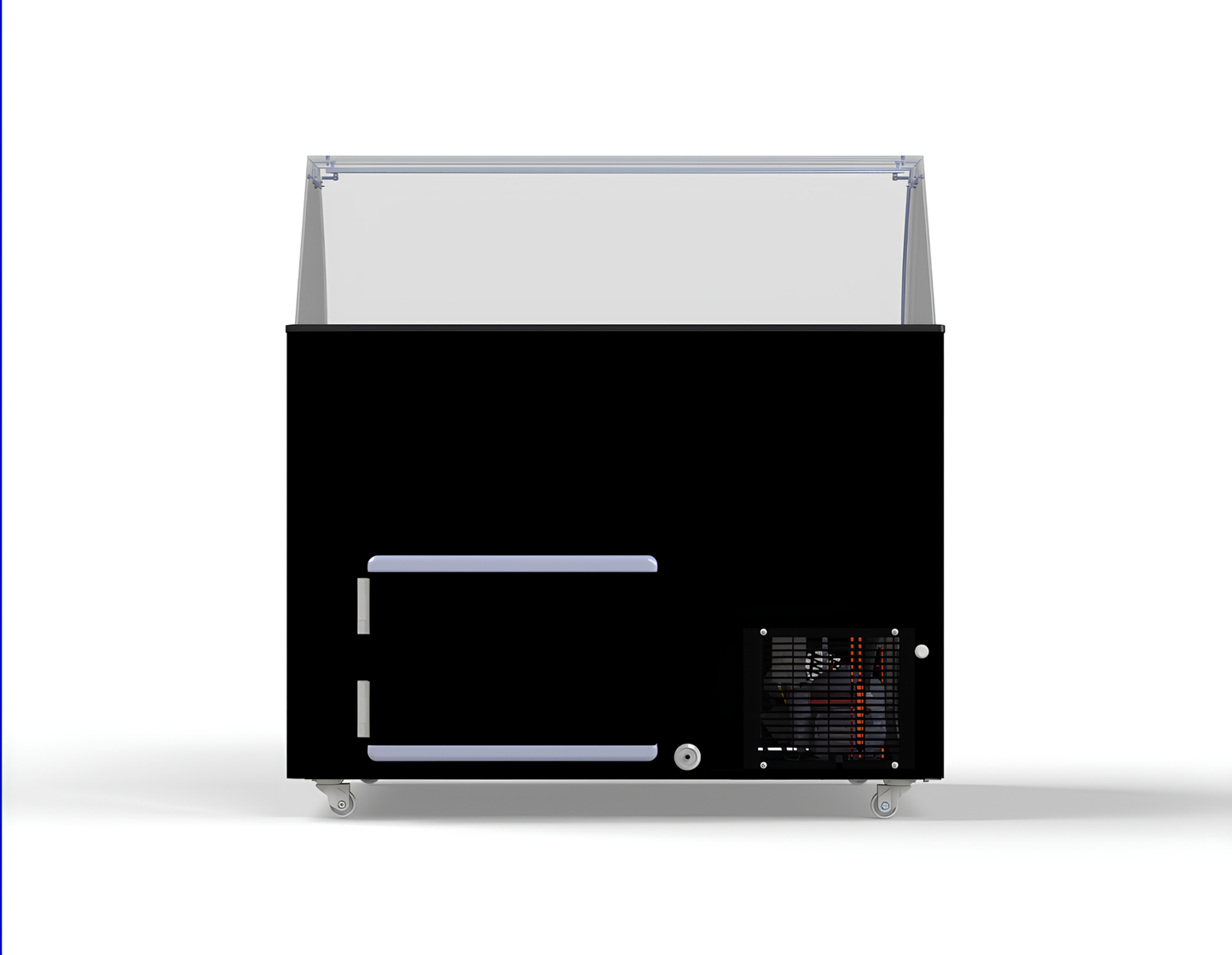 CombiSteel SPEISEISVITRINE JAVA SCHWARZ 8x5 LTR