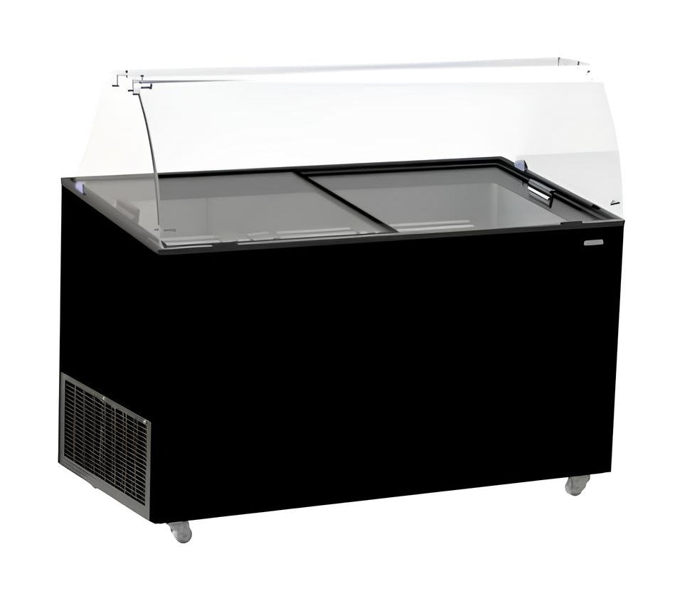 CombiSteel SPEISEISVITRINE TENERIFE SCHWARZ 10X5 LTR