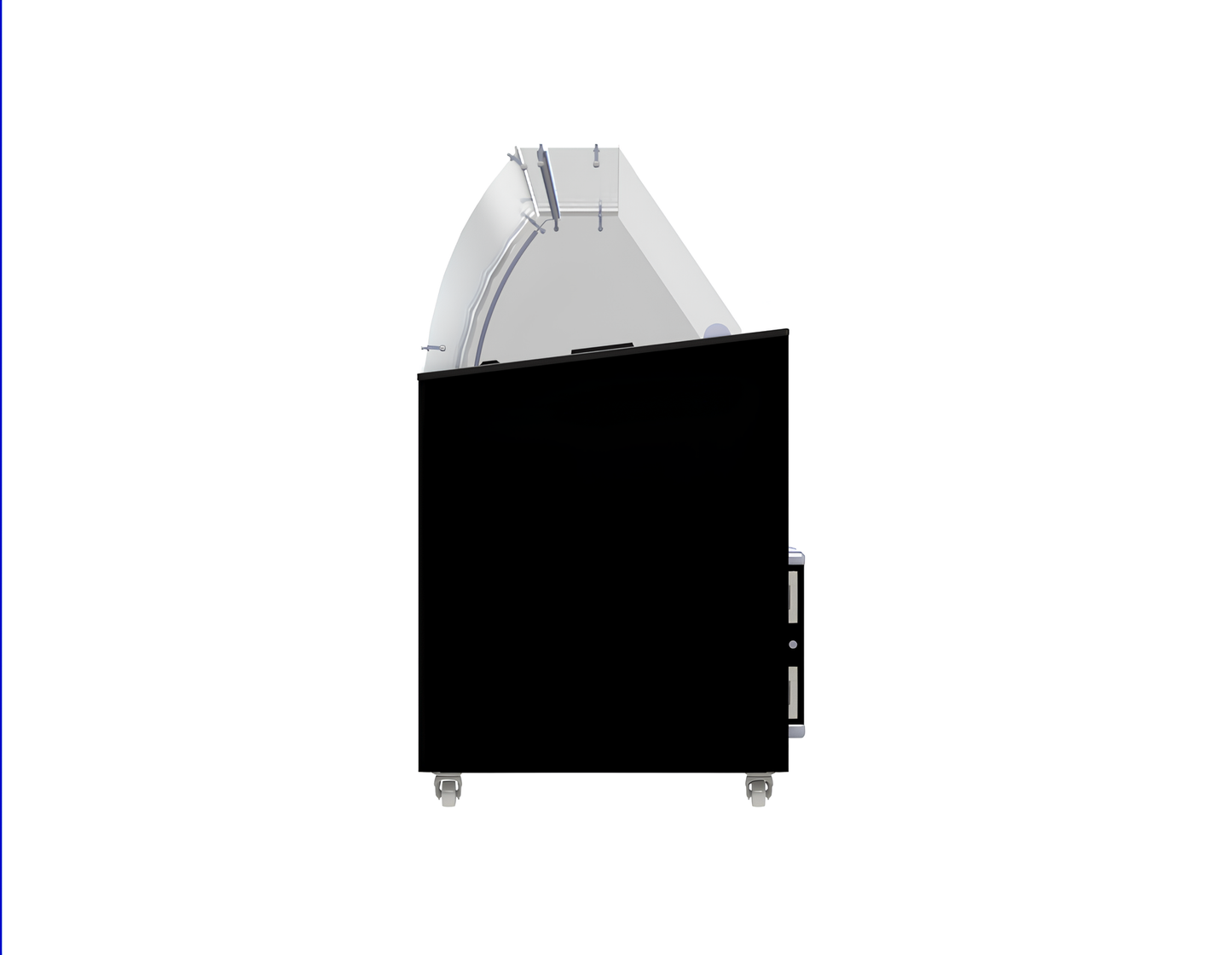 CombiSteel SPEISEISVITRINE TENERIFE SCHWARZ 10X5 LTR