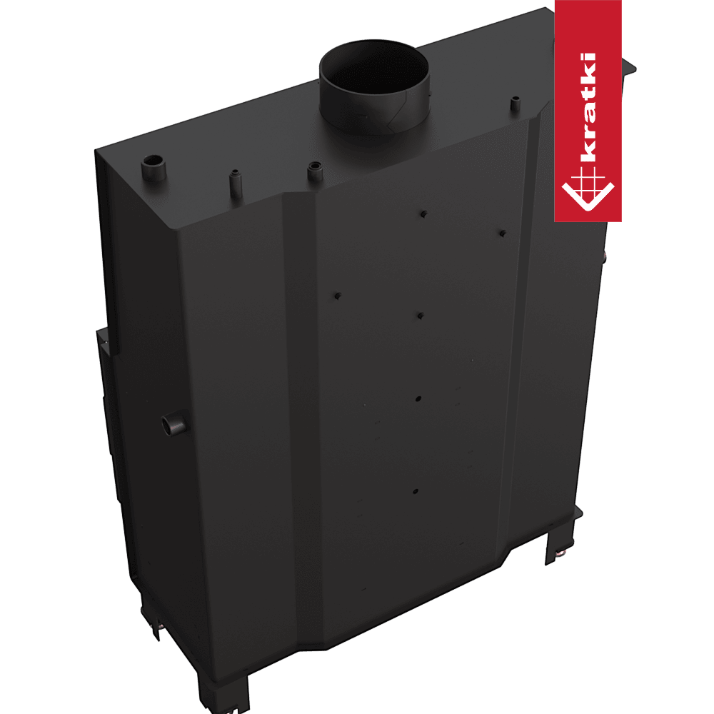 Kratki Wasserführender Kamineinsatz KRATKI LUCY 20 kW Ø 200 schwarz Verkleidung