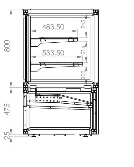CombiSteel KÜHLVITRINE 300L