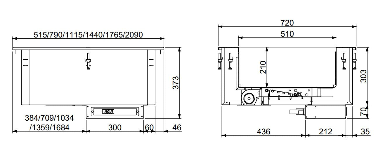 CombiSteel EINBAU BAIN-MARIE HEIßE LUFT 5/1