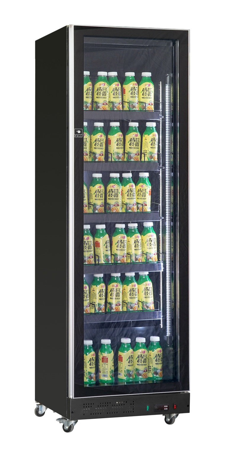 CombiSteel KÜHLSCHRANK 1 GLASTÜR SCHWARZ