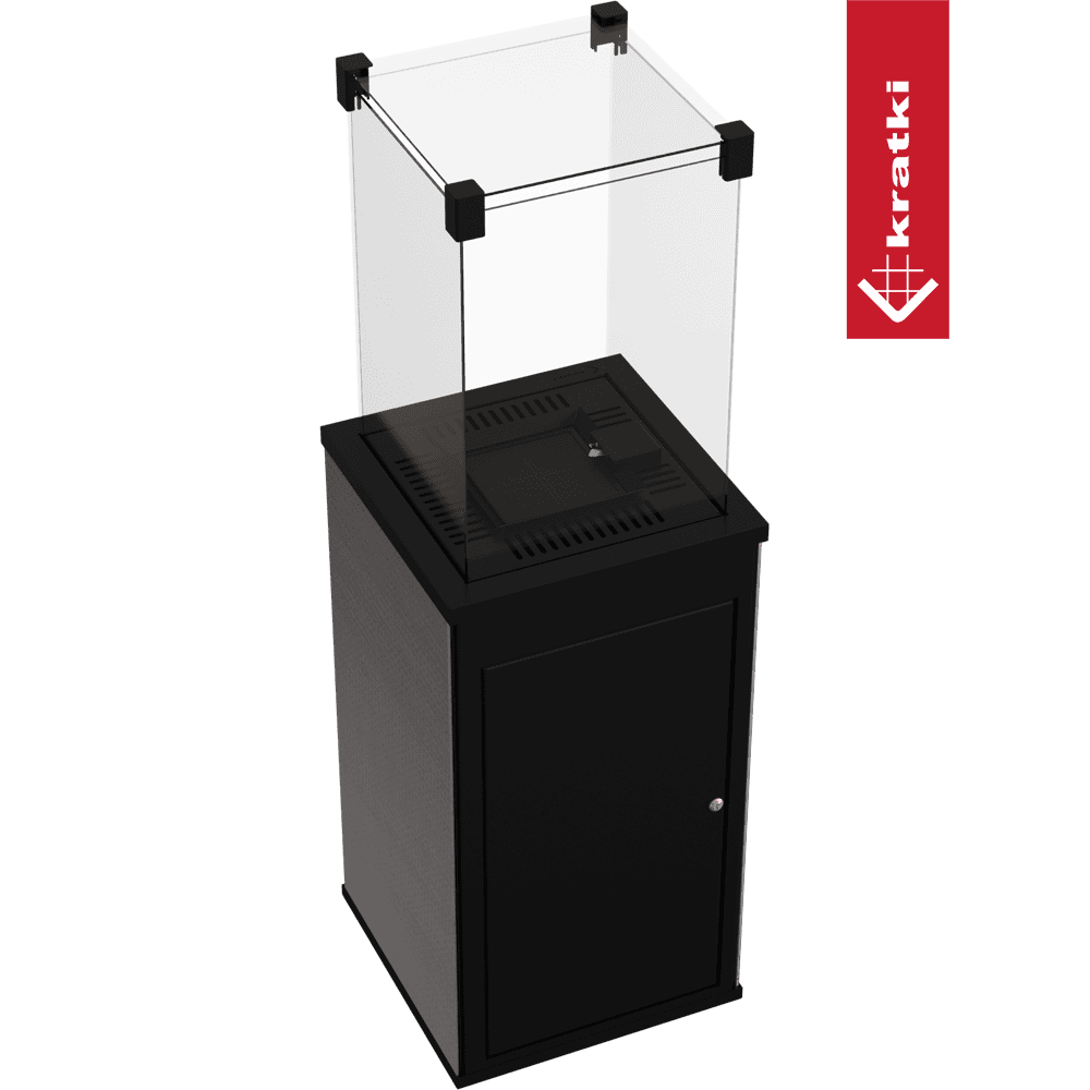 Kratki Terrassenheizer Patio Mini Quarzsinter Filo Ghisa manuelle Steuerung 8,2kW