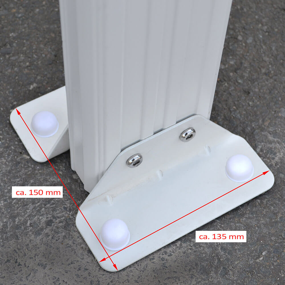 Home Deluxe Terrassenüberdachung SOLIS - 312 x 303 x cm Weiß