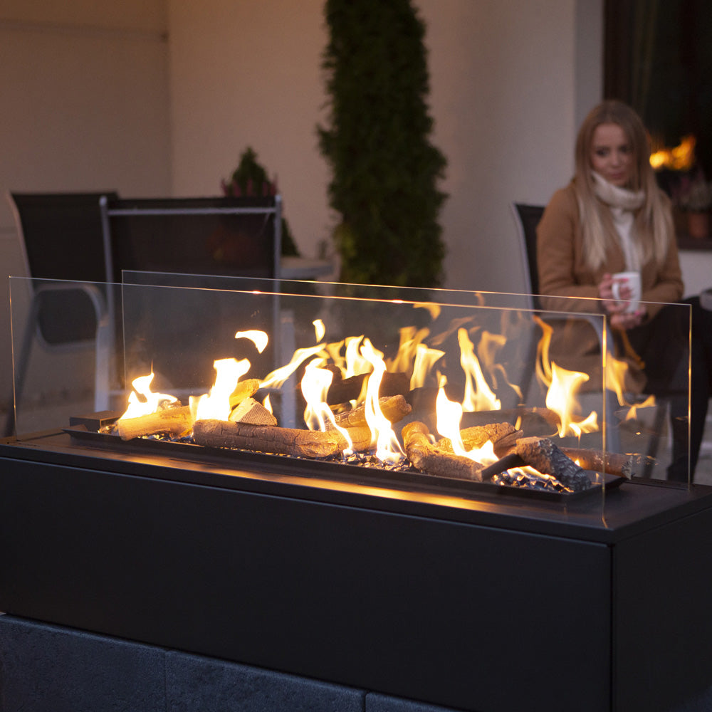 Kratki Terrassenheizer Patio Horizontal manuelle Steuerung 17,5kW Propan-Butan