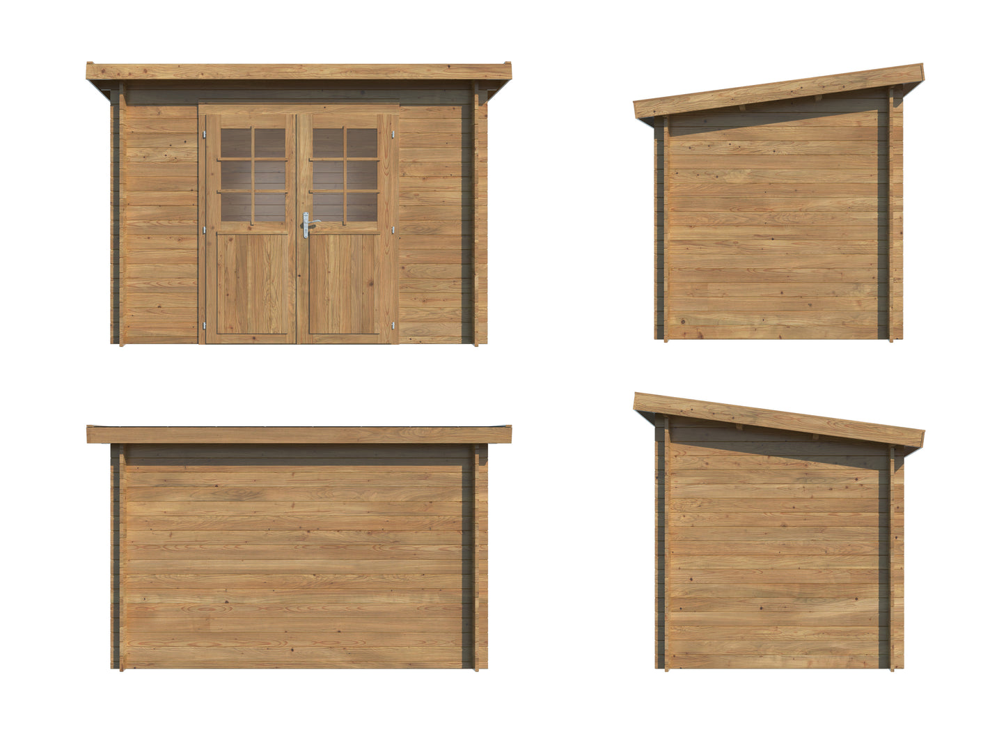 Palmako Alice 4,7 m2 - Braun kesseldruckimprägniert