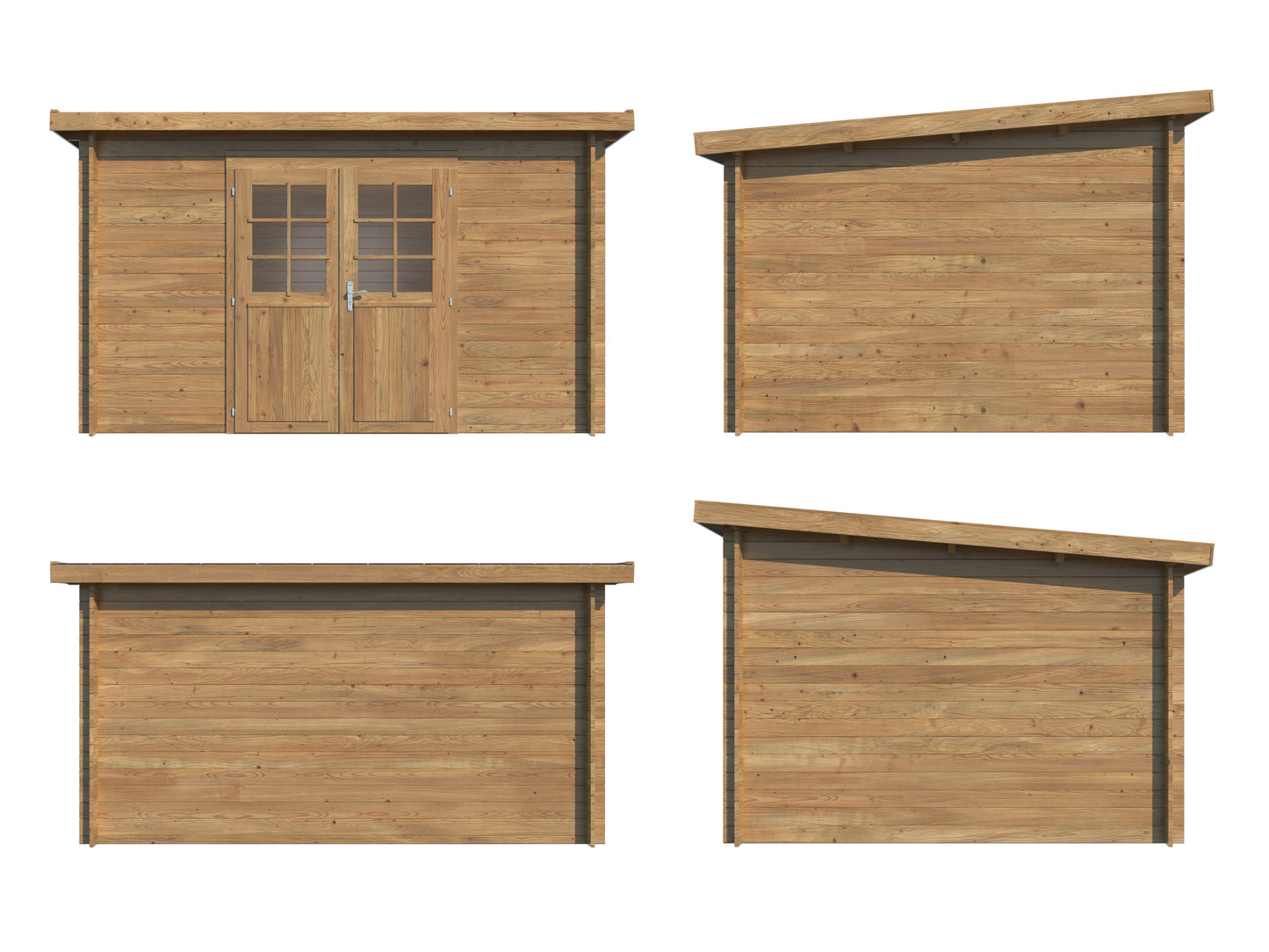 Palmako Alice 9,0 m2 - Braun kesseldruckimprägniert