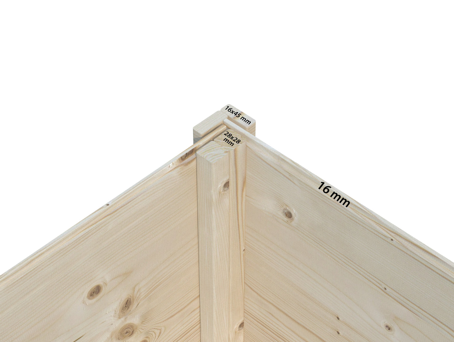 Palmako Felix 1,9 m2 - Naturbelassen