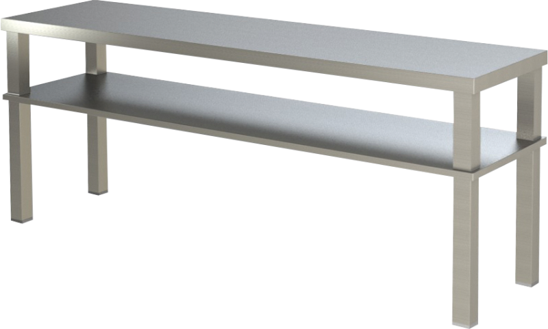 KBS Gastrotechnik Aufsatzbord 2 Etagen Breite 200cm
