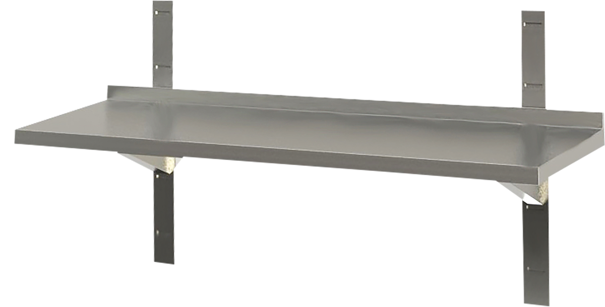 KBS Gastrotechnik Wandbord 1 Boden mit Aufkantung B 140cm x T 40cm