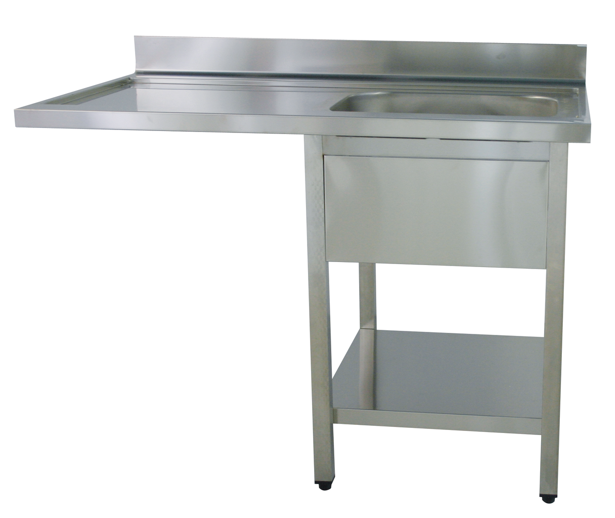 KBS Gastrotechnik Spülcenter B 120cm - 1 Becken rechts - mit glatter Ablagefläche