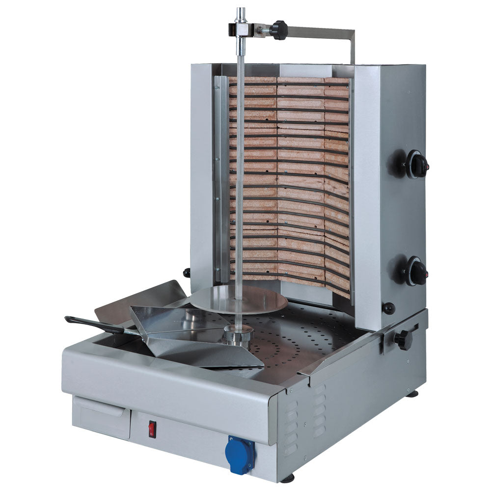 Virtus Elektro-Dönergrill mit 2 Heizzonen, Motor unten, 30 kg