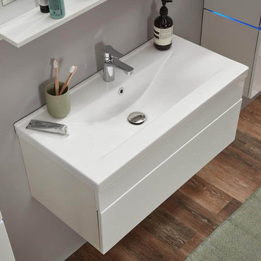 Home Deluxe Badmöbel Komplettset WANGEROOGE BIG L - Weiß Made in Germany