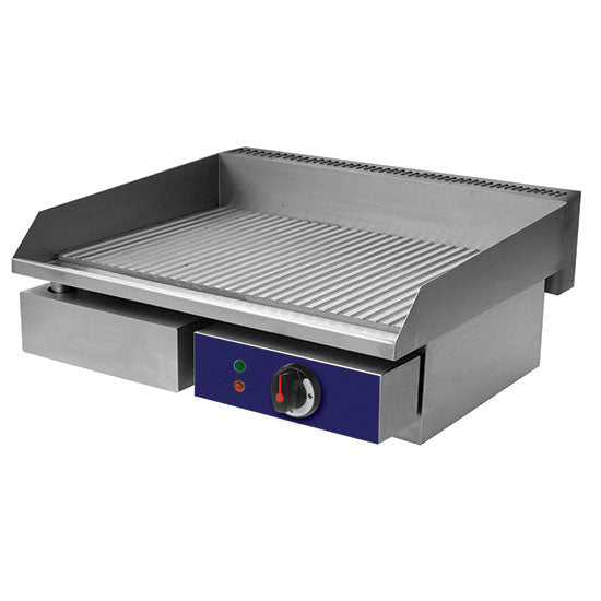 Virtus Elektro-Grillplatte, Tischmodell, 1 Zone, gerillt