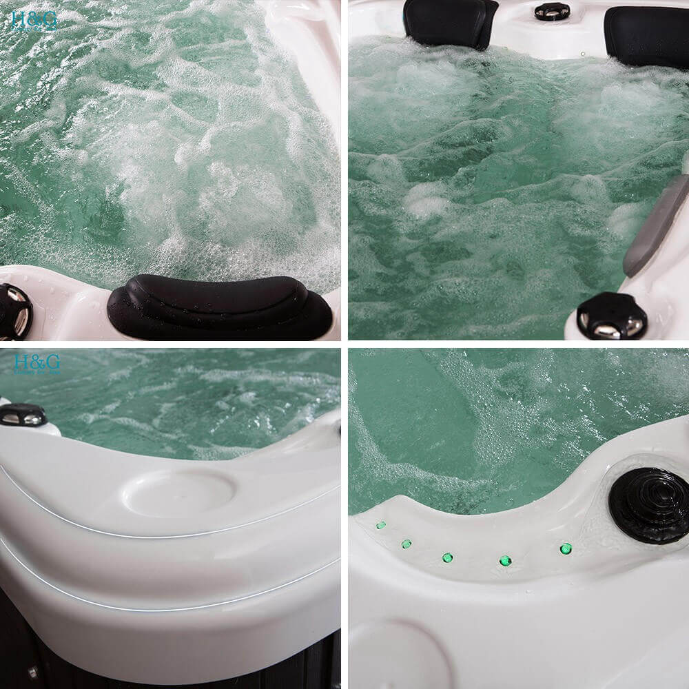 Home Deluxe Outdoor Whirlpool BEACH PURE - 210 x 155 x 83 cm