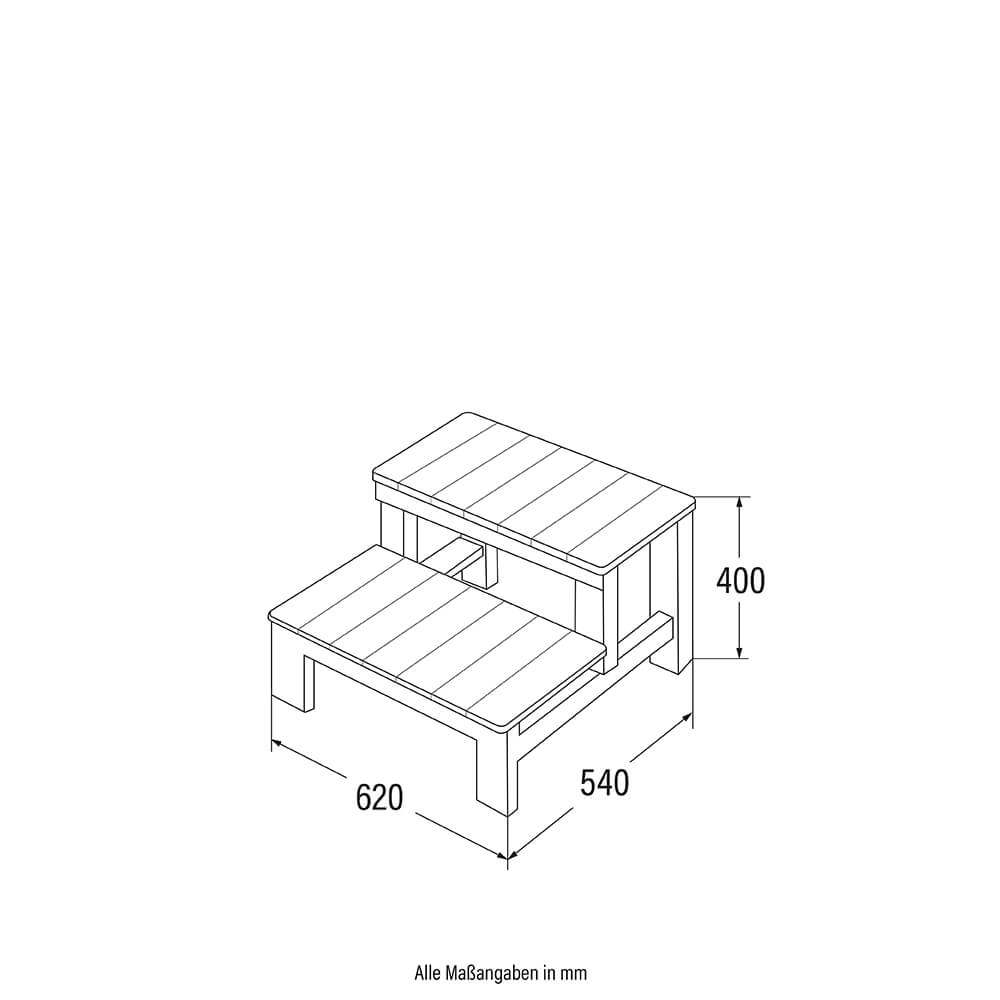 Home Deluxe Thermoabdeckung und Treppe für MARBLE