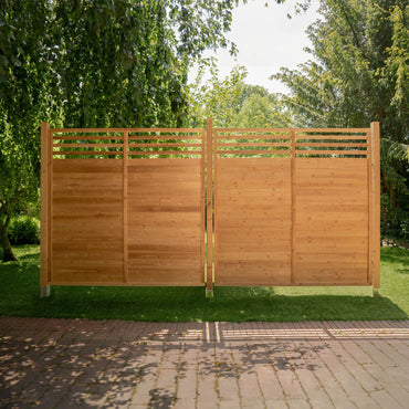 Home Deluxe Holz Sichtschutzzaun SOMA - 180 x 180 cm 5x Element + 6x Pfosten