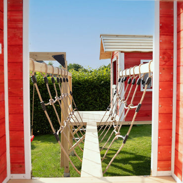 Home Deluxe Spielpark inkl. Schaukel und Rutsche WUNDERLAND - 555 x 340 cm