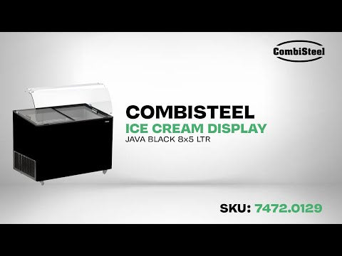 CombiSteel SPEISEISVITRINE JAVA SCHWARZ 8x5 LTR