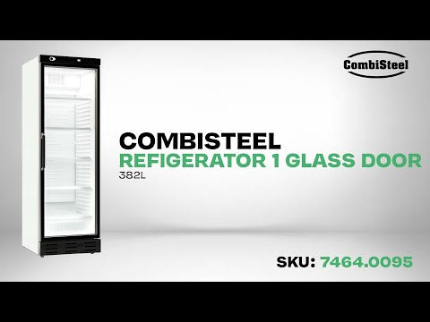 CombiSteel KÜHLSCHRANK 1 GLASTÜR 382L