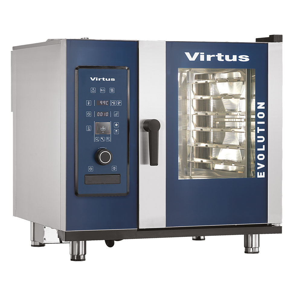 Virtus Elektro-Konvektionsofen mit Direkteinspritzung und automatischem Reinigungssystem, 6x GN 1/1