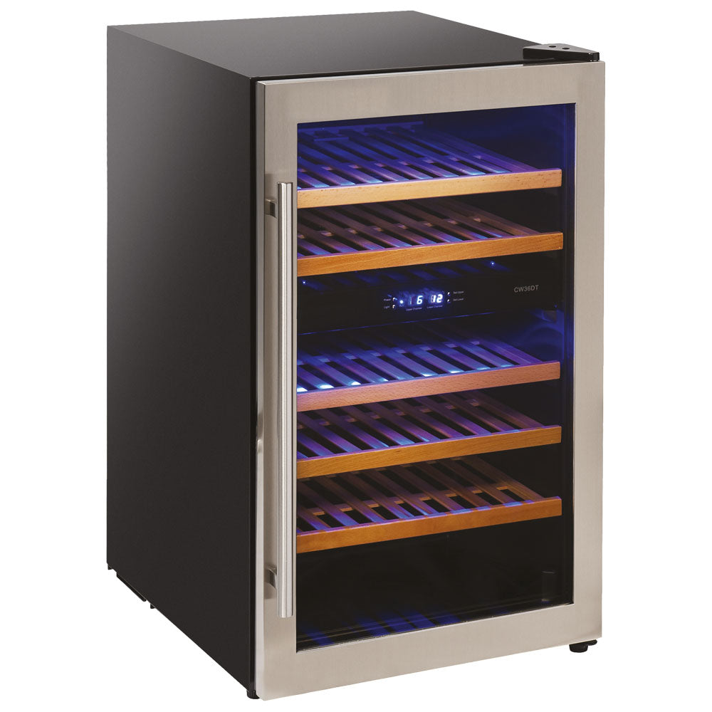 Virtus Weinkühlvitrine mit 2 Temperaturbereichen, 31 Flaschen, +5°/+10°C | +10°/+18°C