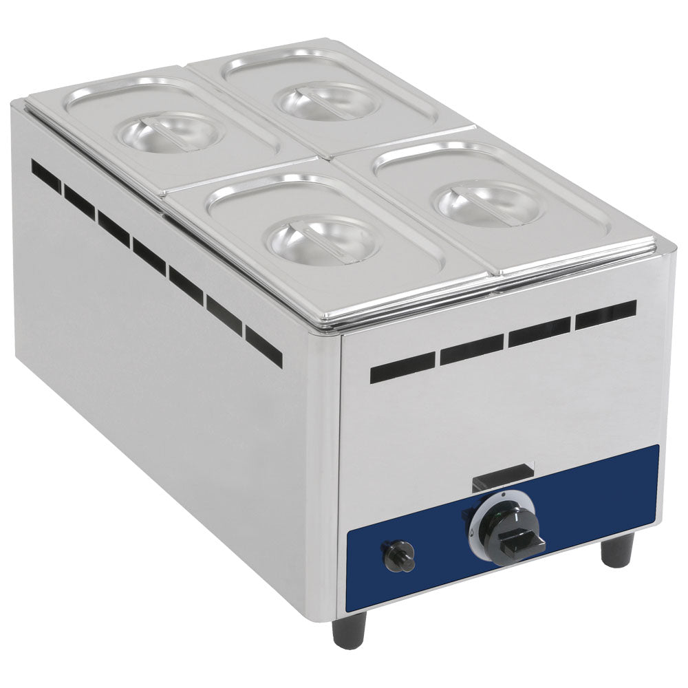 Virtus Gas-Bainmarie, Tischmodell, 1 Becken GN H=150 mm - LPG