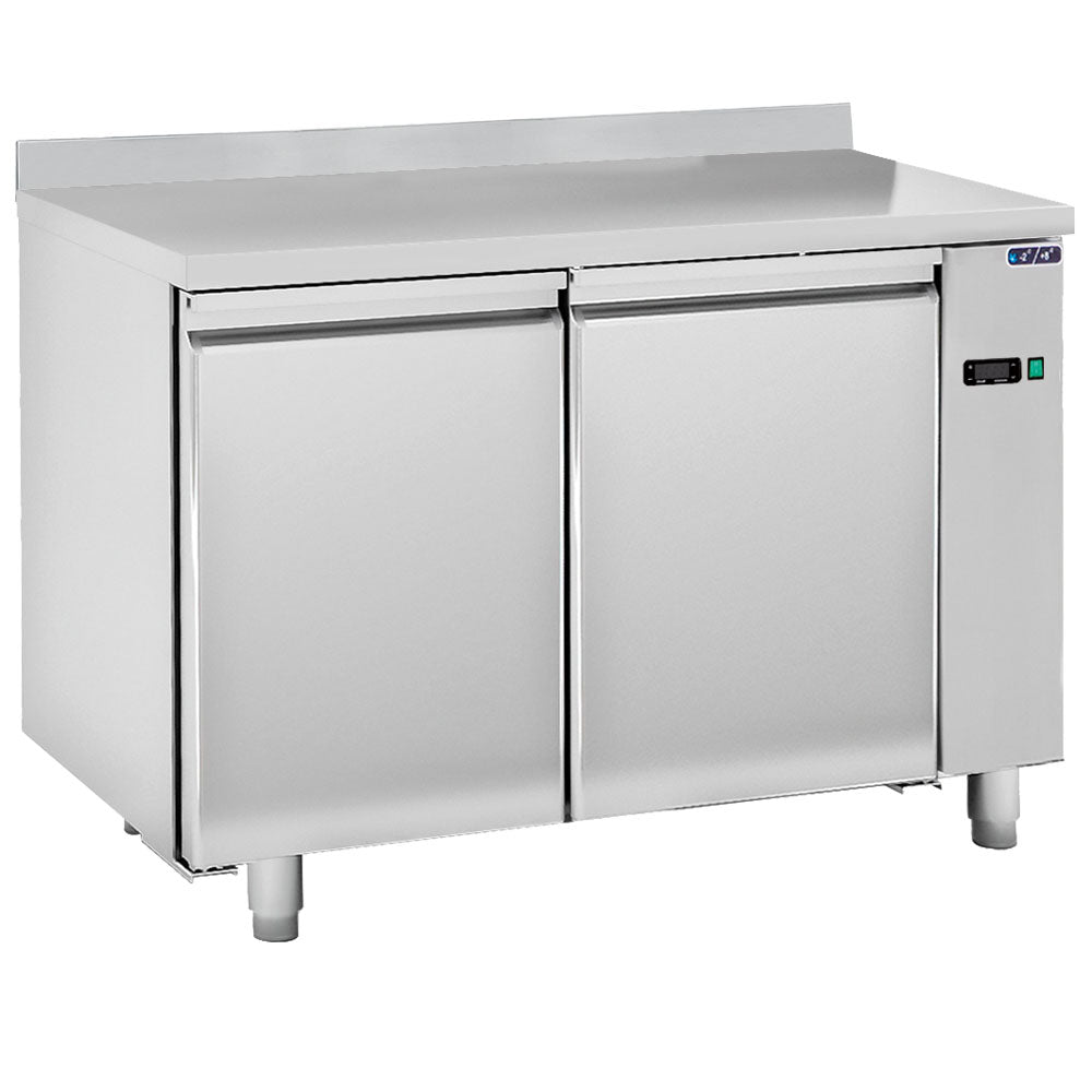 Virtus Kühltisch 2 Türen GN 1/1 mit Aufkantung für Zentralkühlung, -2°/+8°C
