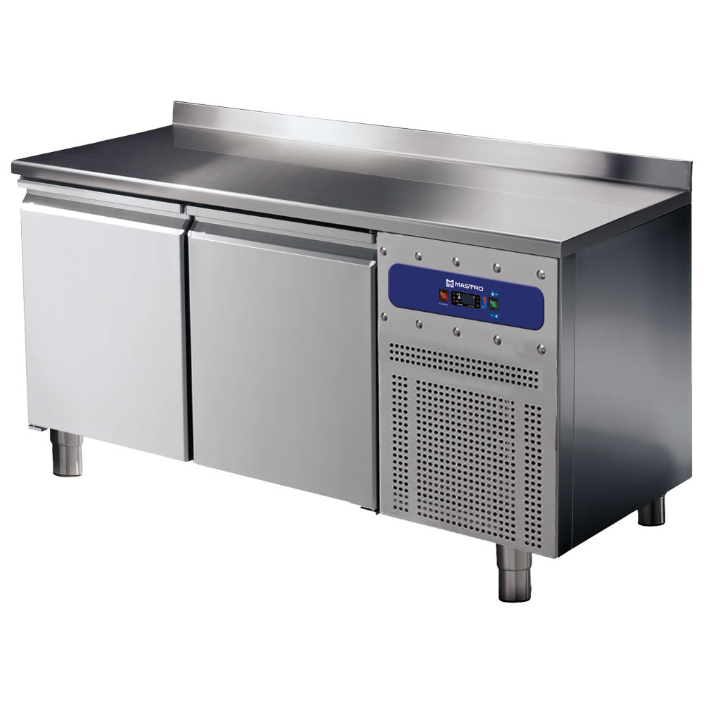 Virtus Kühltisch 600 mm 2 Türen 430x325 mm mit Aufkantung, -2°/+8°C