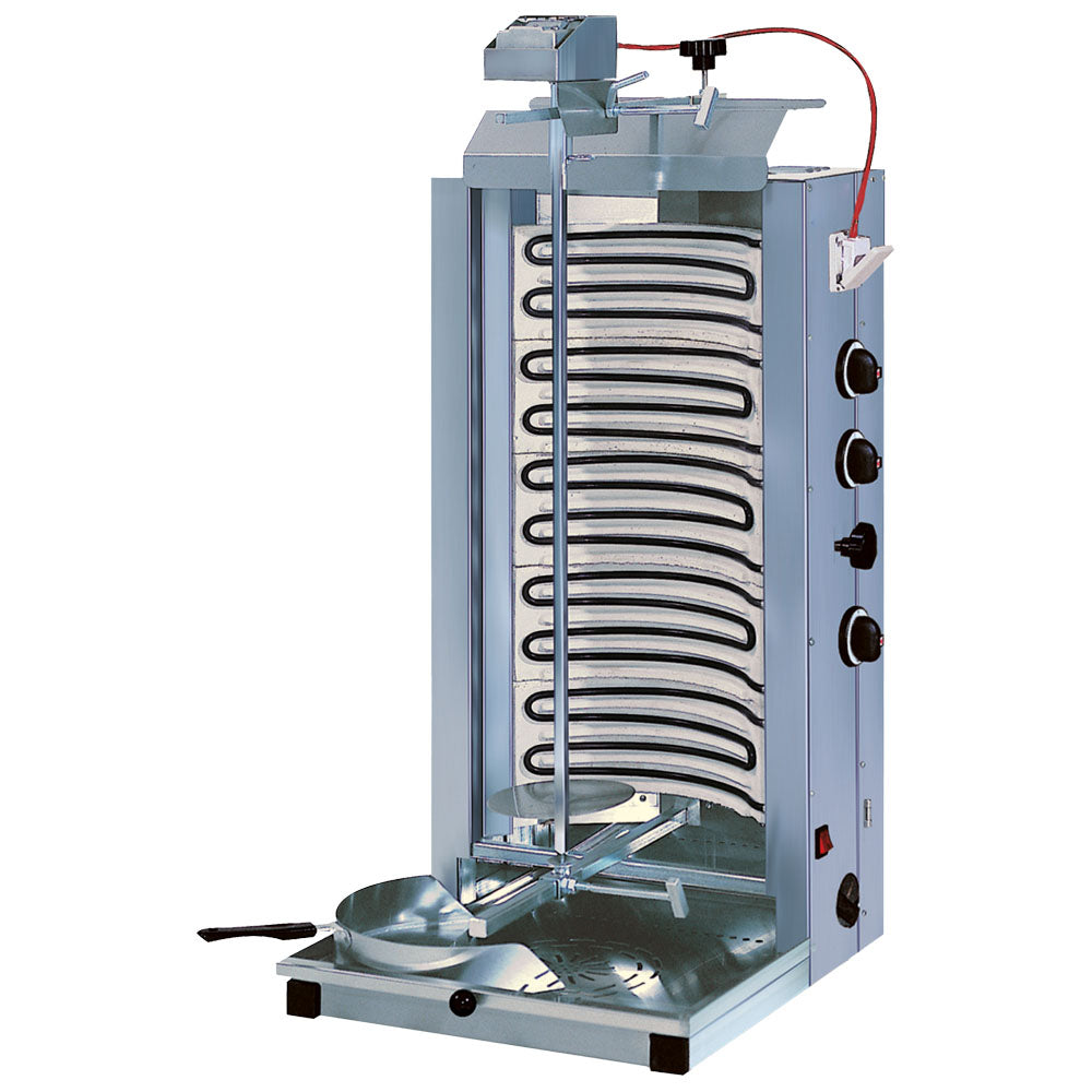 Virtus Elektro-Dönergrill mit 3 Heizzonen, Motor oben, 70 kg