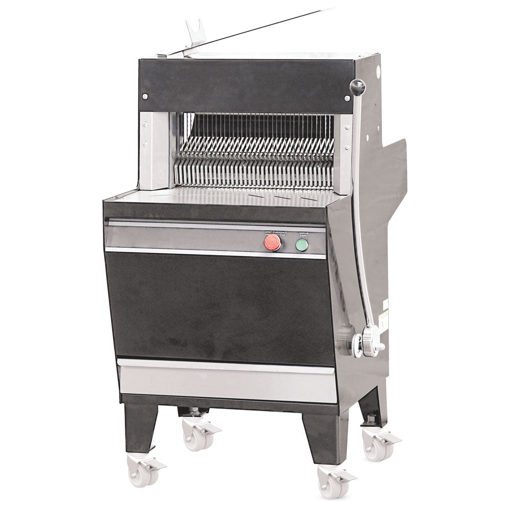 Virtus Brotschneidemaschine mit manueller Bedienung für 11 mm Schnittstärke, Standmodell