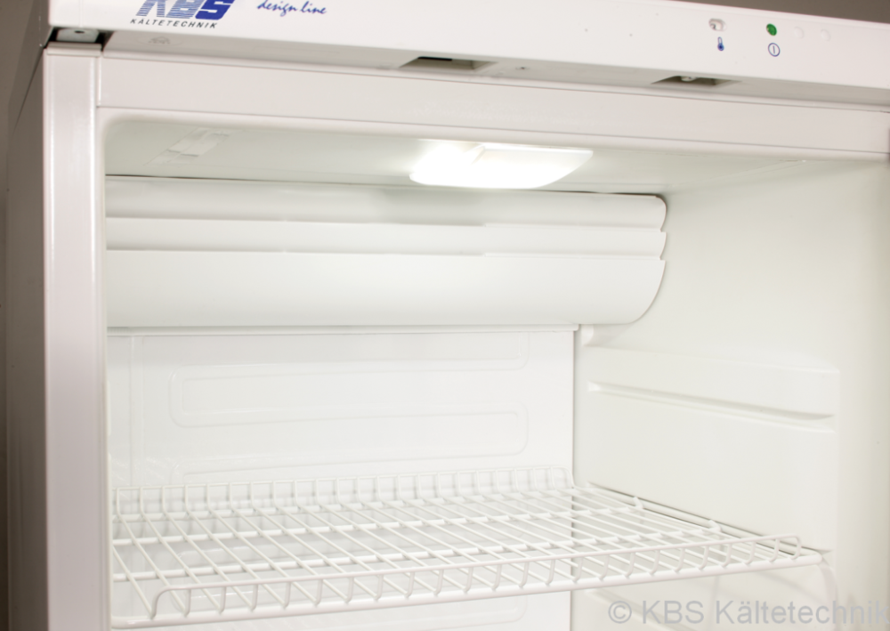 KBS Gastrotechnik Glastürkühlschrank CD 350 weiß mit Schloss